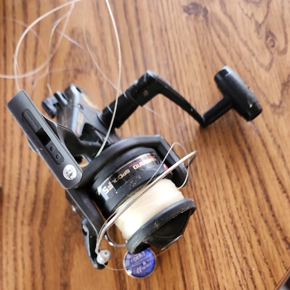 Shimano Black and Silver Fishing Reel